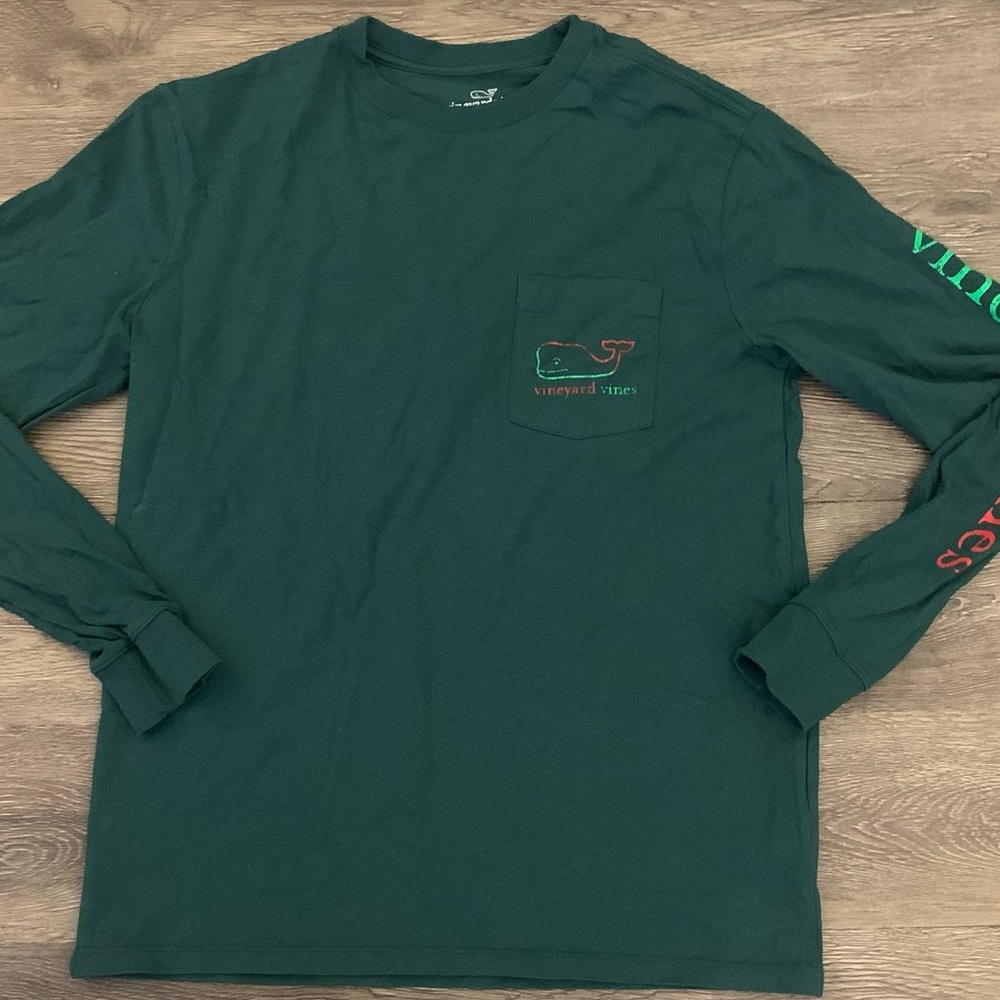 VINEYARD VINES All Cotton Pocket Front Whale Shirt
